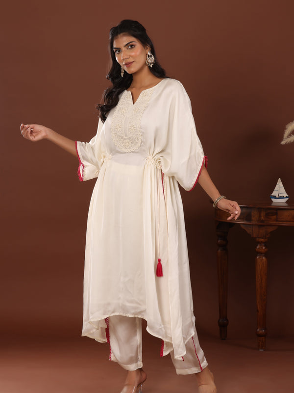 Meva Rang Kaftan Set - Jiraazi