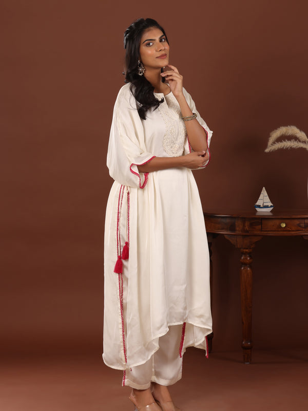Meva Rang Kaftan Set - Jiraazi