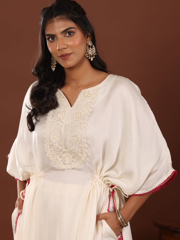 Meva Rang Kaftan Set - Jiraazi