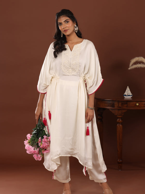 Meva Rang Kaftan Set - Jiraazi
