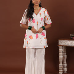 Lotus Print sharara set - Jiraazi