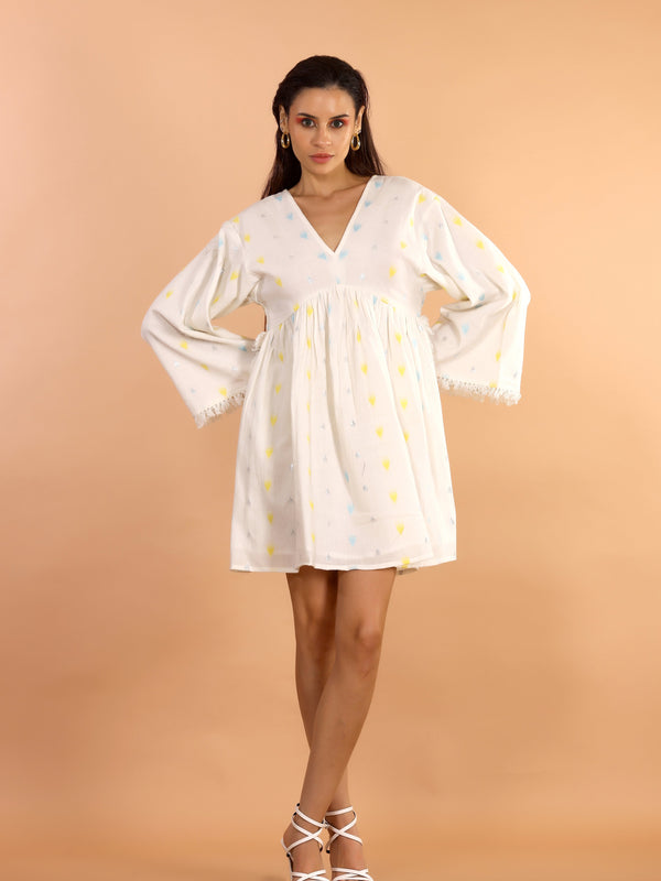 Kai off white cotton lurex dress - Jiraazi
