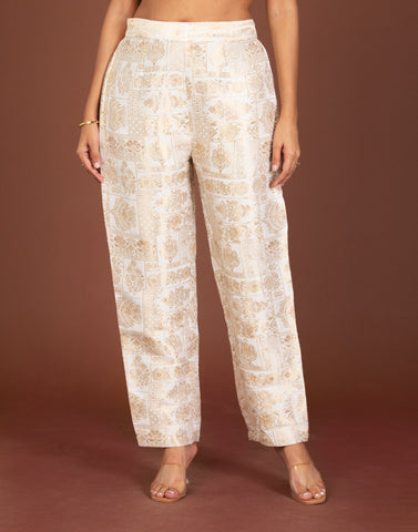 Ruby Brocade Pant