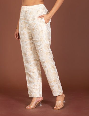 Ruby Brocade Pant