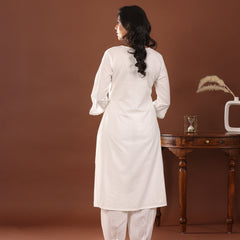 Lurex Boota Cotton Kurta - Jiraazi