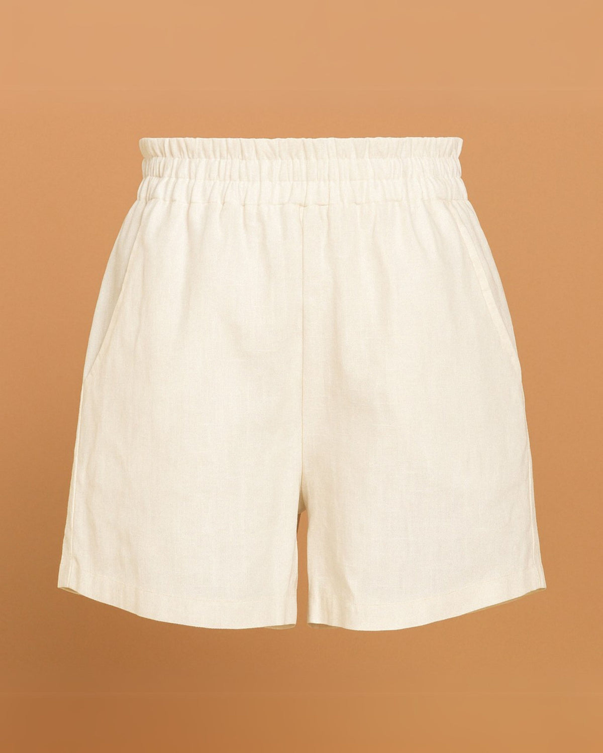 Off White Linen Shorts