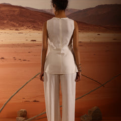 Cotton Flax Sleeveless Co Ord