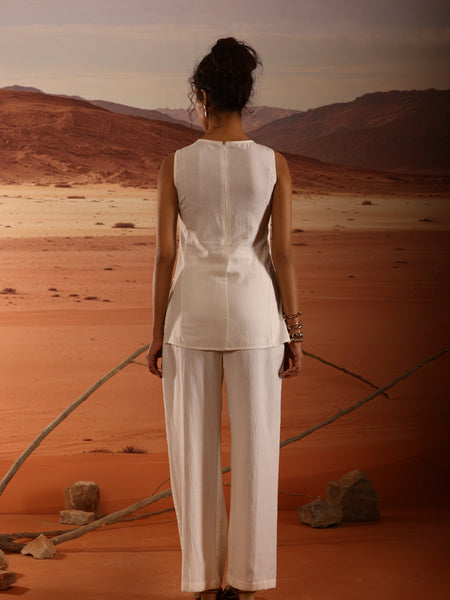 Cotton Flax Sleeveless Co Ord