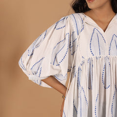 Handblock print Cotton Dress - Jiraazi