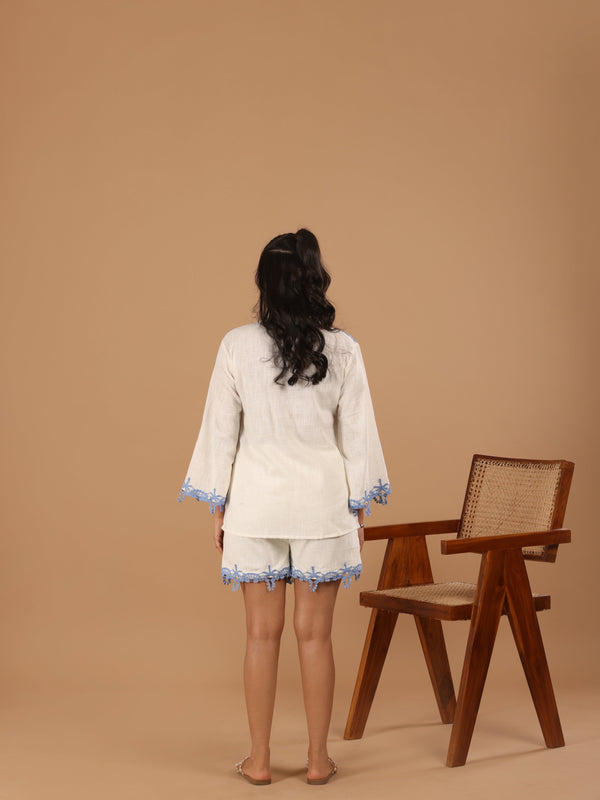Dusty Off white Cotton Co ord - Jiraazi
